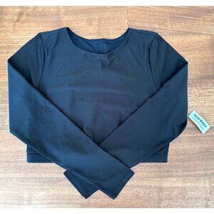 NWT Old Navy Black 3/4 Sleeve Exercise Shirt - Women's Small